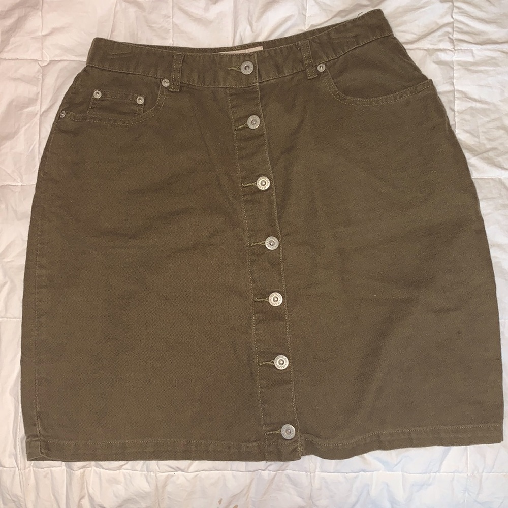 Faded Glory Green Skirt Size 12 Women